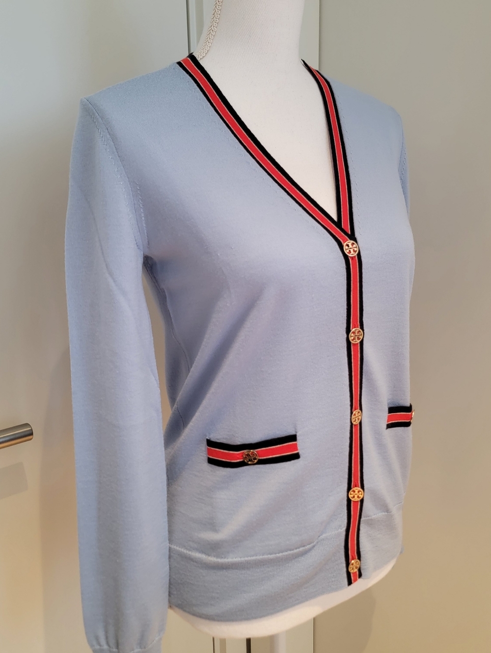 🖤 TORY BURCH MADELINE CARDIGAN SWEATER - Picture 4 of 11